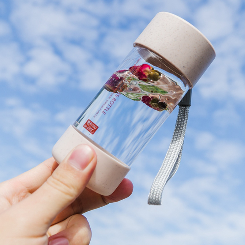 小巧玻璃杯便携迷你水杯女100毫升水瓶小号容量口袋随手杯子200ml