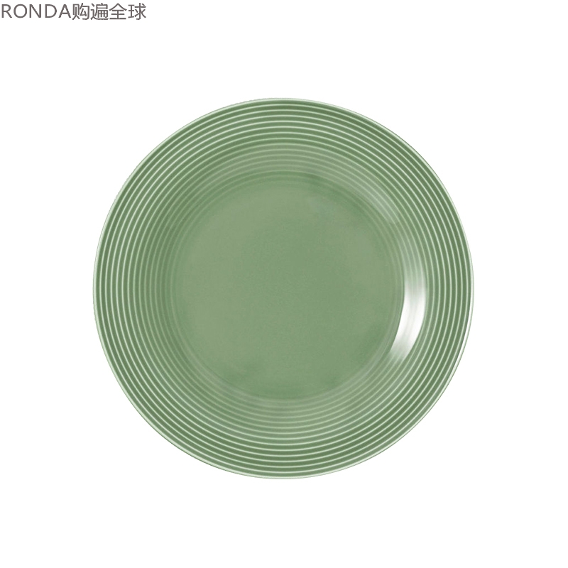 德国进口seltmann Weiden水纹 陶瓷餐盘 菜盘子 简约西餐具 绿色