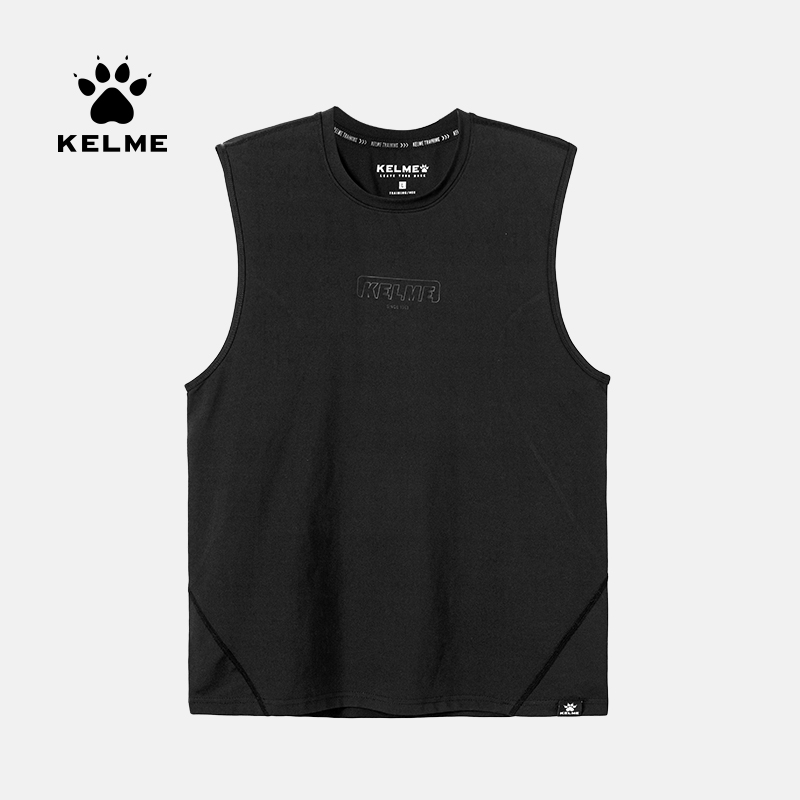 KELME卡尔美 运动休闲背心2020夏季新款无袖短袖男士综训跑步T恤