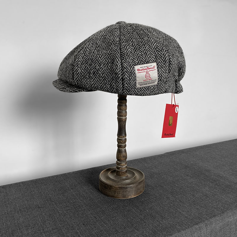 英国正品Harris帽子哈里斯粗花呢八角帽秋冬保暖男女通用鸭舌帽