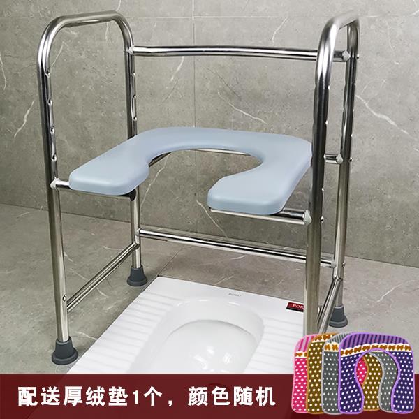 天津高端坐便椅老人可折叠孕妇家用移动马桶凳坐便器座蹲便改厕。