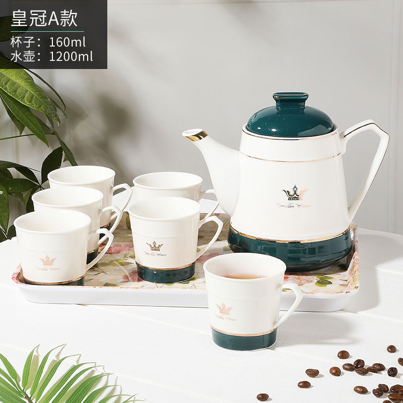 北欧式陶瓷茶具水具家用茶壶茶杯水杯套装耐热大号简约客厅冷水壶