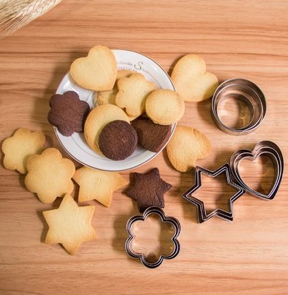 不锈钢爱心花型饼干模具 蔬菜水果切 巧克力刀切模具 DIY烘焙工具