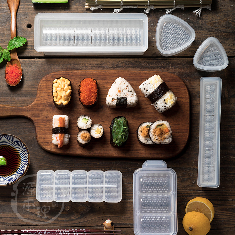 军舰手握寿司饭团模具 细卷粗卷三角圆柱形 日式料理紫菜包饭工具