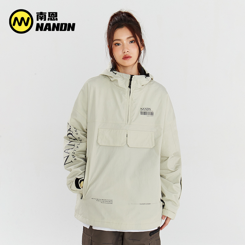 南恩NANDN滑雪服女款外套单板双板男士小众户外日式滑雪服套头衫