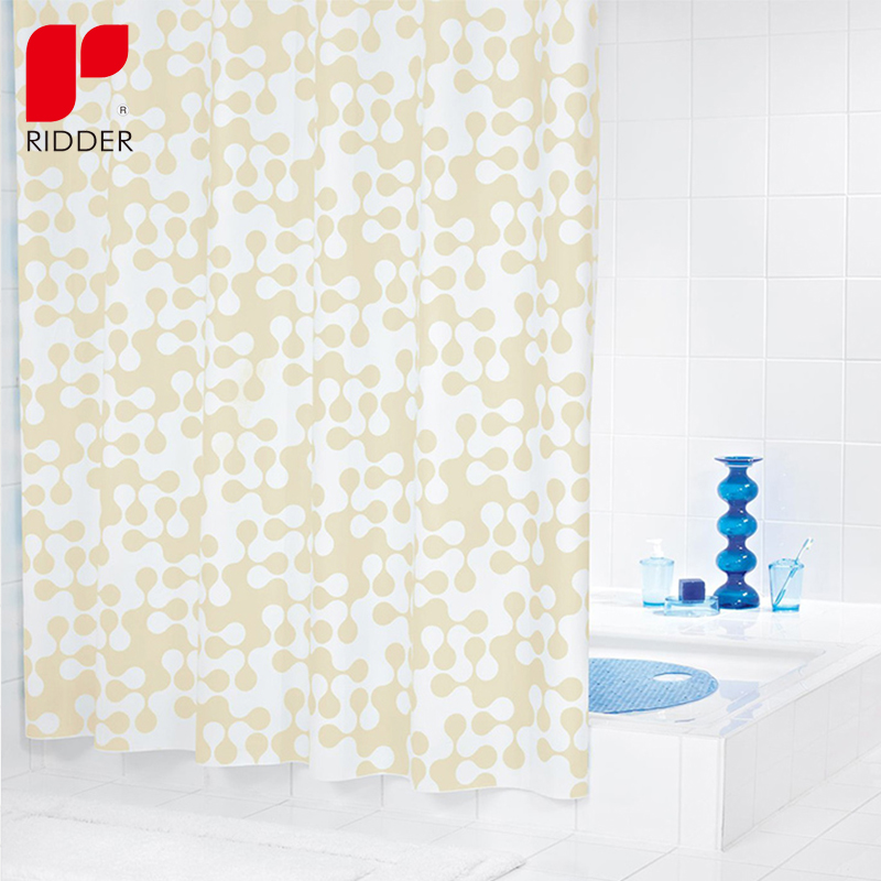 RIDDER进口欧式简约淋浴加厚EVA浴帘布防水创意淡雅隔帘卫生间