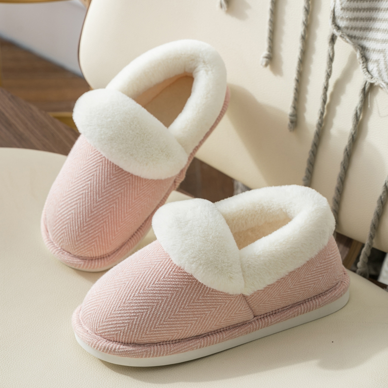 棉拖鞋女冬季包跟棉鞋加绒外穿保暖可爱居家用孕妇家居毛毛拖鞋冬