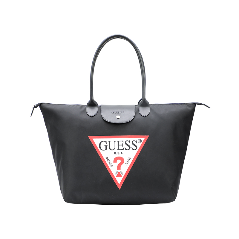 GUESS盖斯经典时尚男女士手提包逛街包包旅行肩背包便携折叠包