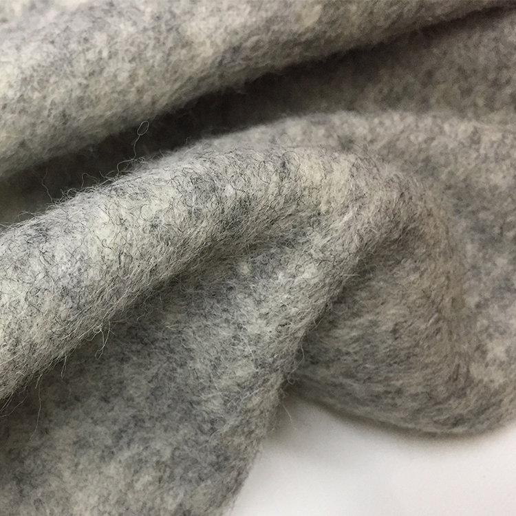 日产厚蓬松弹力针织纯色羊毛羊绒布料连衣裙毛衣进口秋冬面料