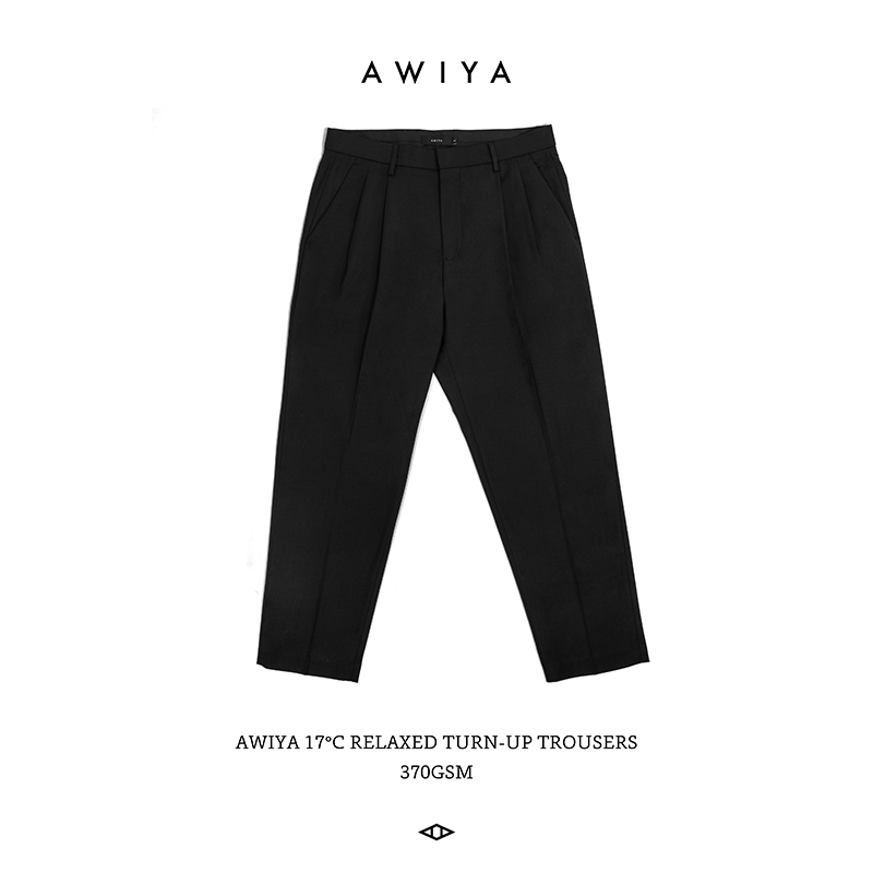 AWIYA璈雅 M59 WIDE-LEG TROUSERS 24°C双褶宽松锥形九分西裤