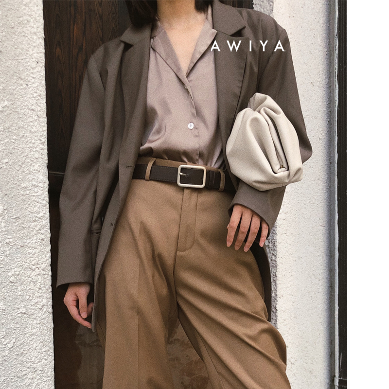 AWIYA璈雅 W108 VINTAGE TROUSERS 24℃复古垂感休闲直筒西装裤