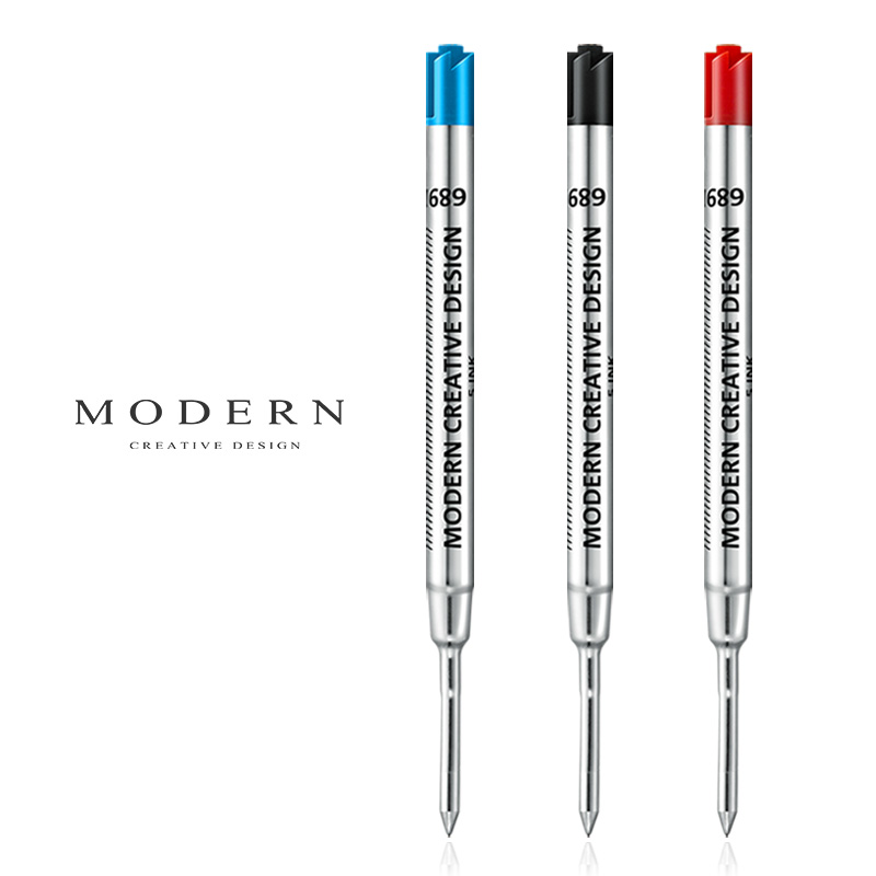 MODERN签字笔笔芯 G2-66 配件用品宝珠中性水笔替芯0.5mm和0.7mm