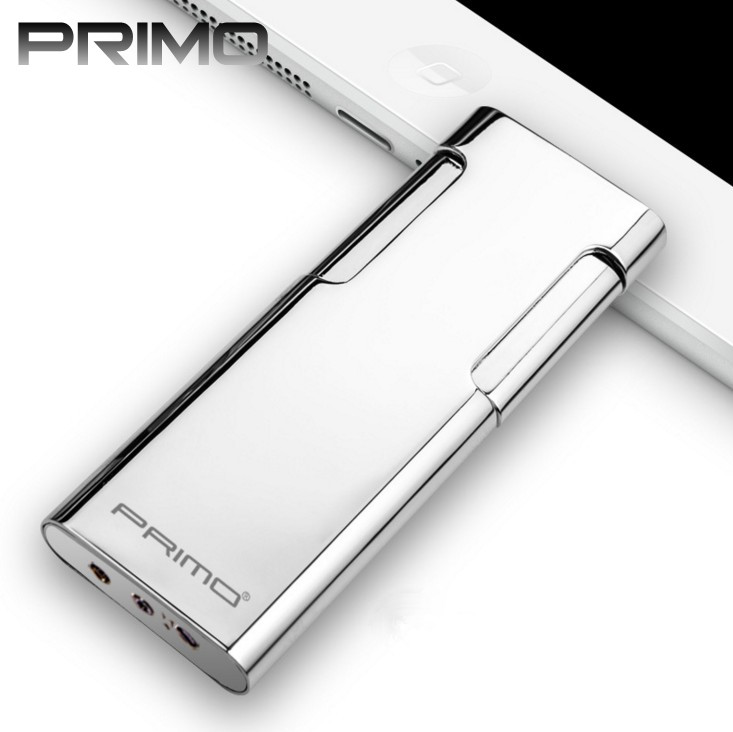 PRIMO充气打火机防风超薄迷你直冲金属个性创意点烟器高档男礼物