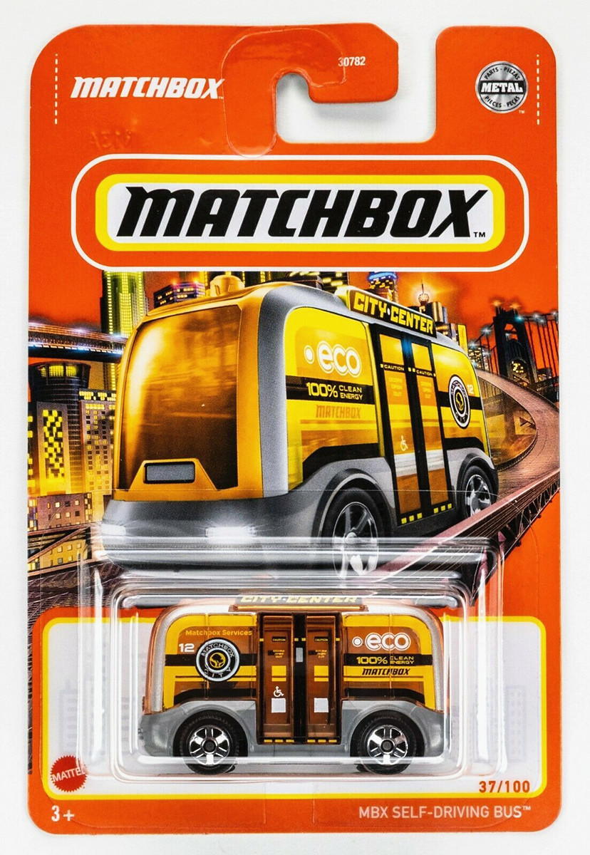 MATCHBOX火柴盒城市英雄小车模自动驾驶巴士SELF DRIVING BUS 22C