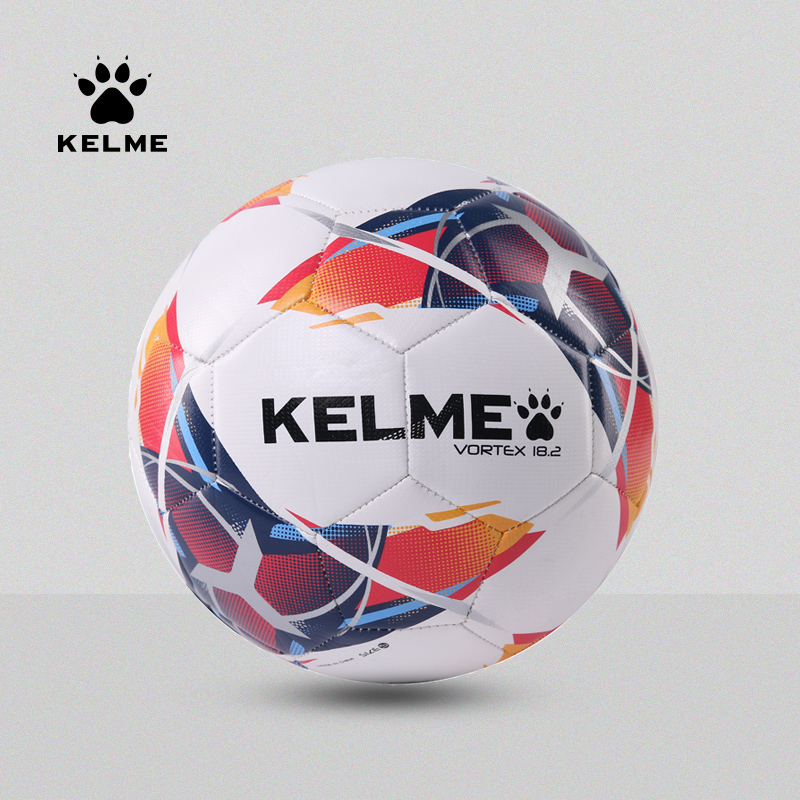 KELME卡尔美足球儿童4号深蓝红机缝中考训练比赛用球5号耐磨