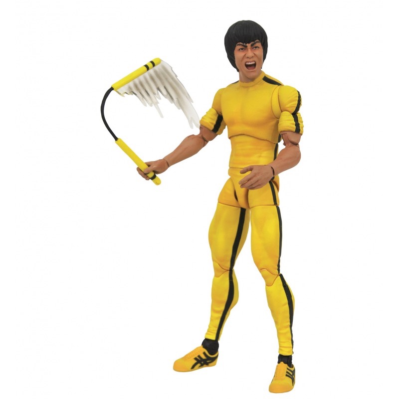DST现货 李小龙精选系列 死亡游戏黄色紧身衣7寸可动人偶模型玩具