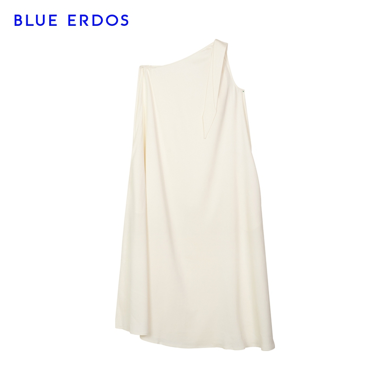 BLUE ERDOS女装 春夏时尚不规则下摆中长款无袖背心裙女连衣裙