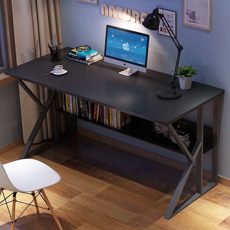 简易电脑桌台式家用书桌简约现代桌子卧室写字台学生学习桌办公桌