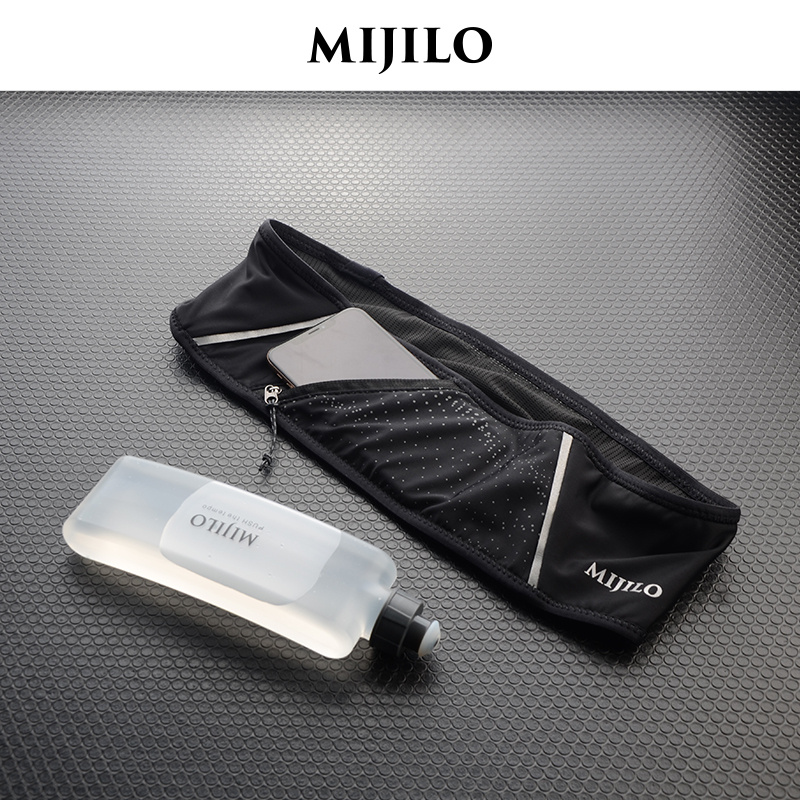 米基洛MIJILO新款跑步腰包手机收纳男水壶包腰带女马拉松运动装备