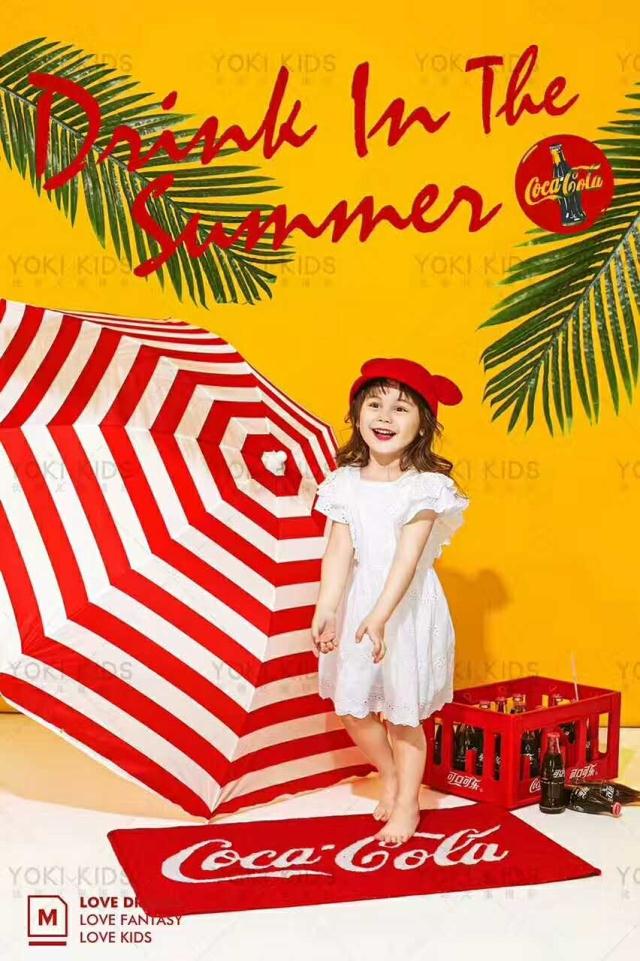 儿童摄影创意个性道具红色沙滩椅拍照道具个性条纹伞摄影沙滩伞