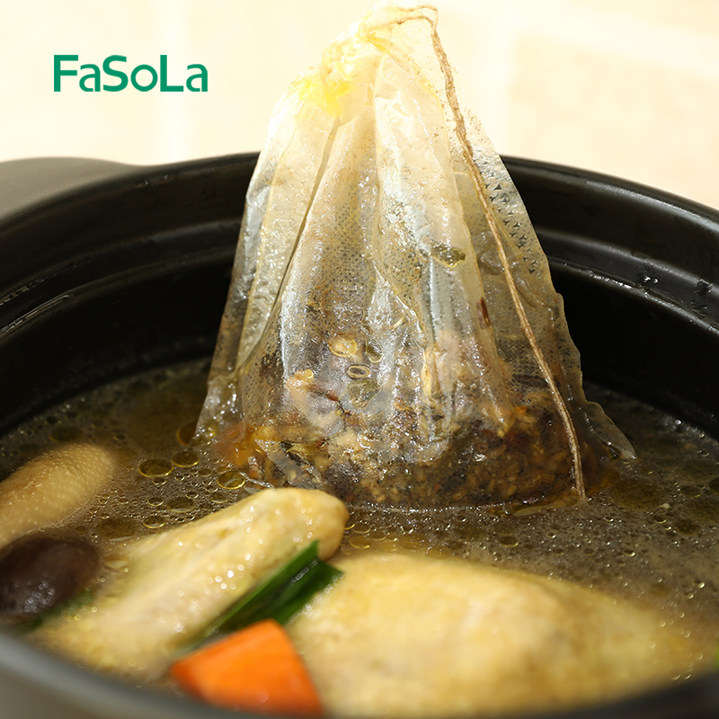 FaSoLa反折款卤料包一次性茶包袋煲汤调料包无纺布过滤袋茶叶包