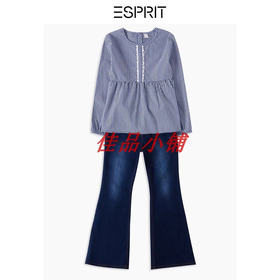 埃斯普利特 Esprit 新款女童 童装休闲纯棉衬衫 XK2G0354 249