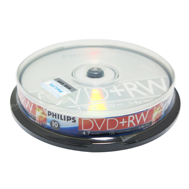 飞利浦Philips 原装光盘 可擦写 DVD RW 4X 空白刻录盘 dvd光盘