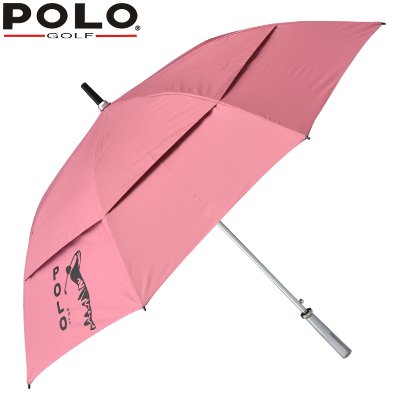 POLO golf高尔夫球伞 大雨伞双层 双人防风 男女长柄自动遮阳扇