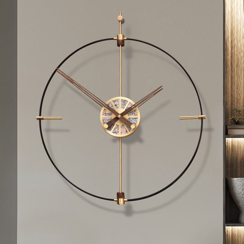 西班牙极简个性创意挂钟客厅轻奢装饰艺术挂表北欧简约现代时钟表
