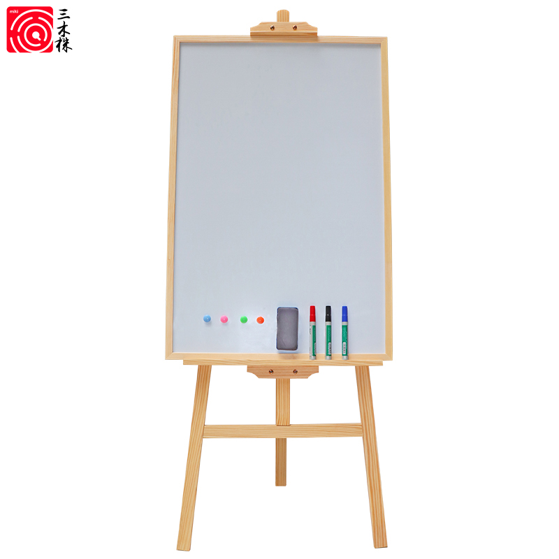 木质支架白板写字板可擦小白板家用留言板挂式支架式可移动带架子