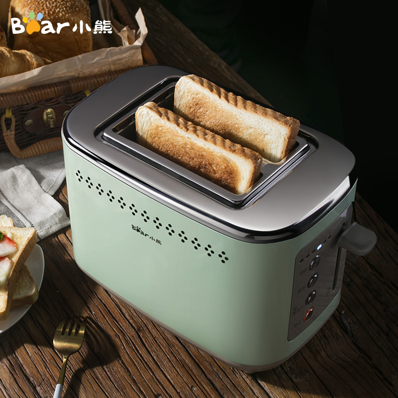 小熊烤面包机家用片多功能早餐机小型多士炉压迷你全自动土吐司机