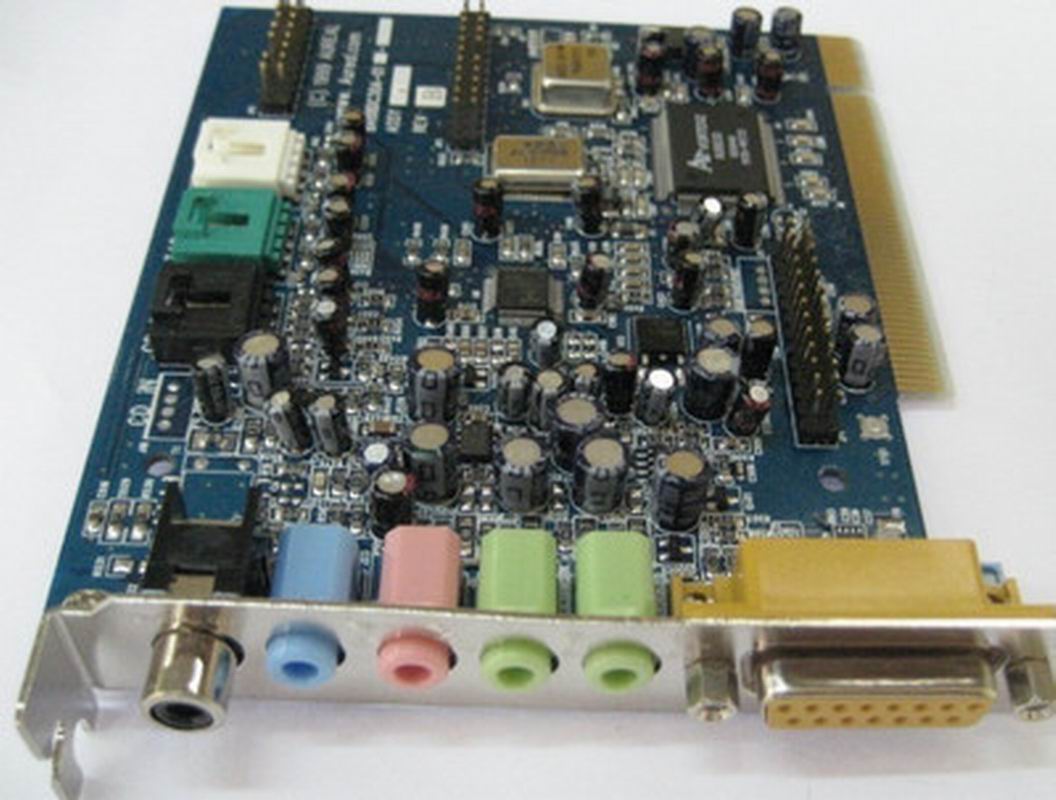 PCI 傲锐4声道声卡（AU8830 声卡）PCI 4.1声卡拆机