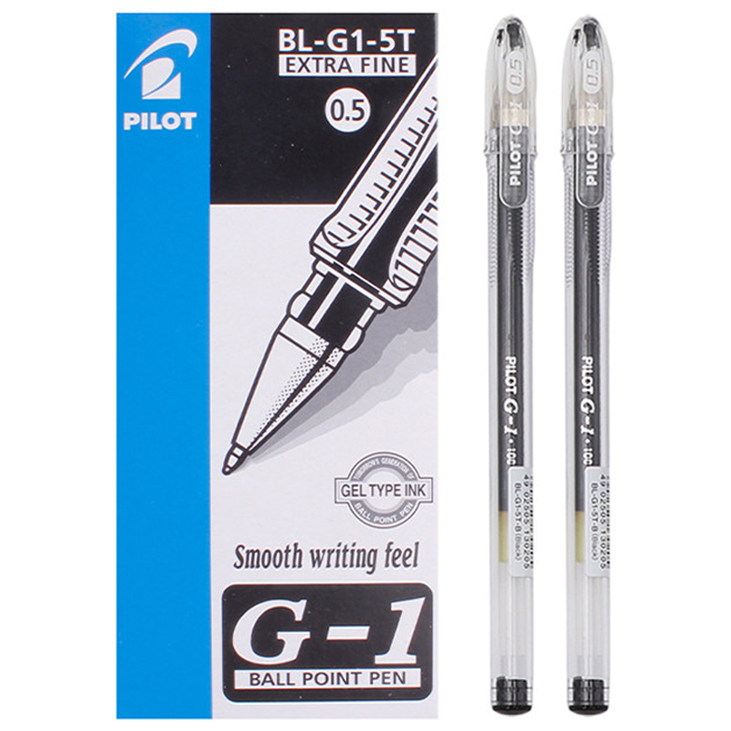 包邮日本pilot百乐中性笔G-1学生文具考试黑色水笔0.5签字啫喱笔