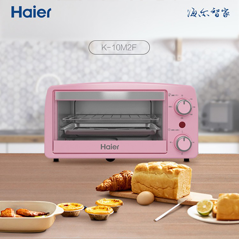 Haier/海尔多功能电烤箱 K-M3504B/K-10M2F电烤箱 10L迷你款