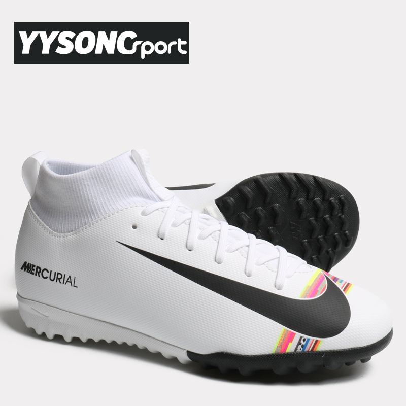 YY正品Nike耐克刺客C罗儿童款TF碎钉人草防滑足球鞋 AJ3112-109