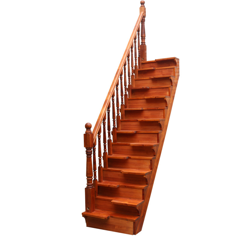 欧式家用直梯阁楼楼梯实木错步登高复式简易loft整体梯子工厂直销