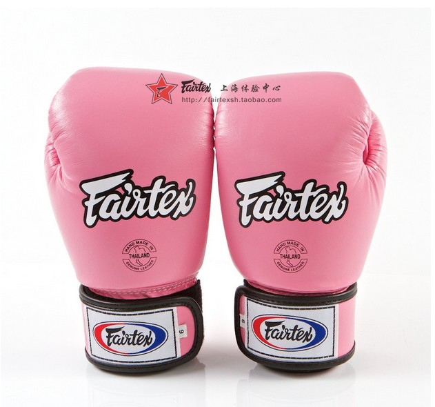 包邮！Fairtex泰拳 梦幻色彩款拳套 粉红色 海棠色 女生拳击手套