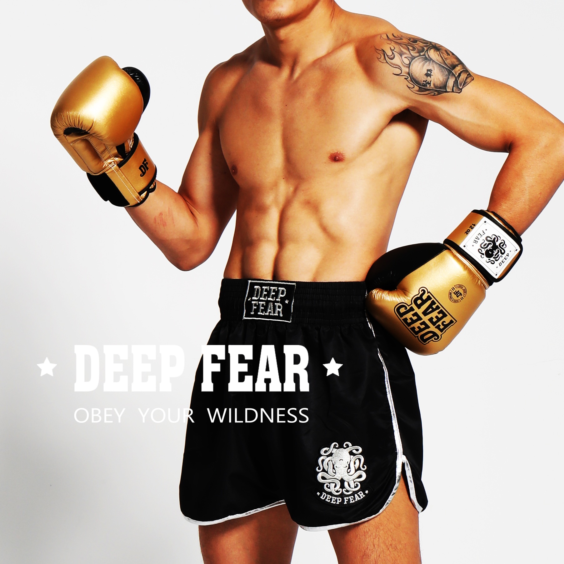 DEEP FEAR搏击专业拳击手套女拳击手套男拳套泰拳散打拳套boxing