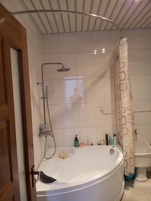 特价扇形浴帘杆浴室不锈钢弧形浴帘杆晾衣杆杆三角形浴缸杆可定做