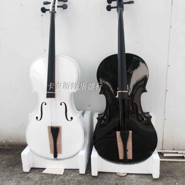 清仓甩卖 初学大提琴白色手工儿童成人彩色实木考级大提琴配软包