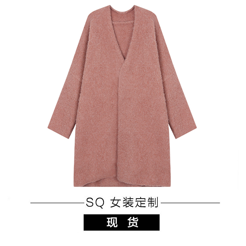 SQ 法式慵懒 oversized羊毛披肩外套2021新款女秋冬呢子大衣
