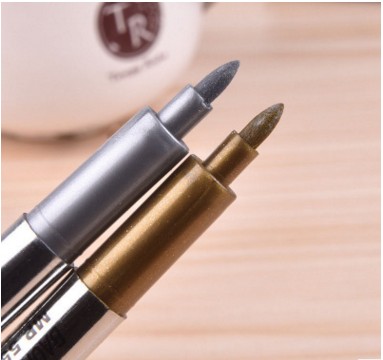 五年八班宝克MP550金色银色工艺笔记号笔签到书法笔油漆笔A144