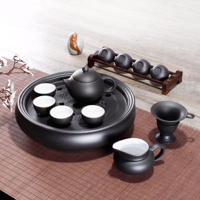 宜兴紫砂功夫茶具套装茶壶茶杯茶盘整套全手工陶瓷盖碗家用泡茶器