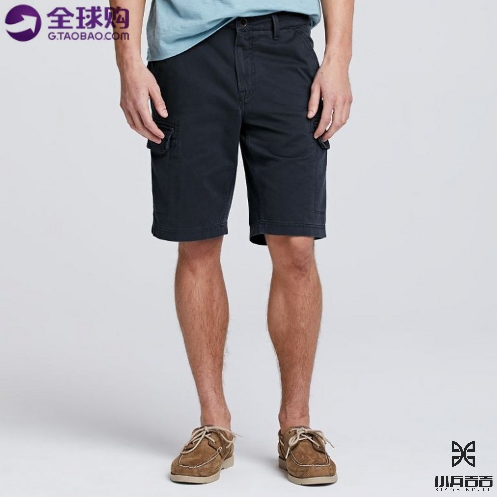 Timberland/添柏岚 男士夏季纯色宽松直筒工装裤 美式休闲短裤