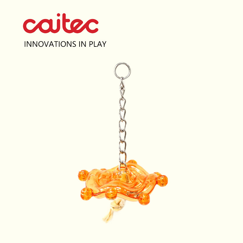 Caitec小鹦鹉玩具小鸟的玩具发声小飞碟非常小巧结实耐咬无异味