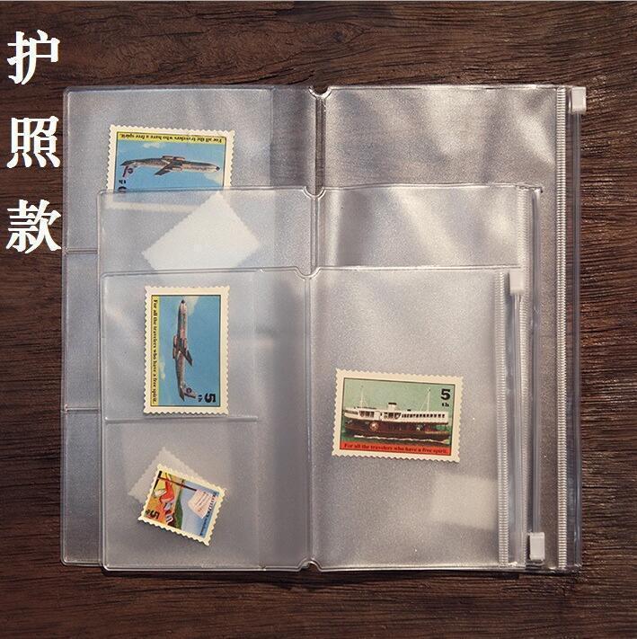 标准护照随身3款 旅行笔记本PVC收纳袋 透明磨砂拉链袋PVC收纳袋