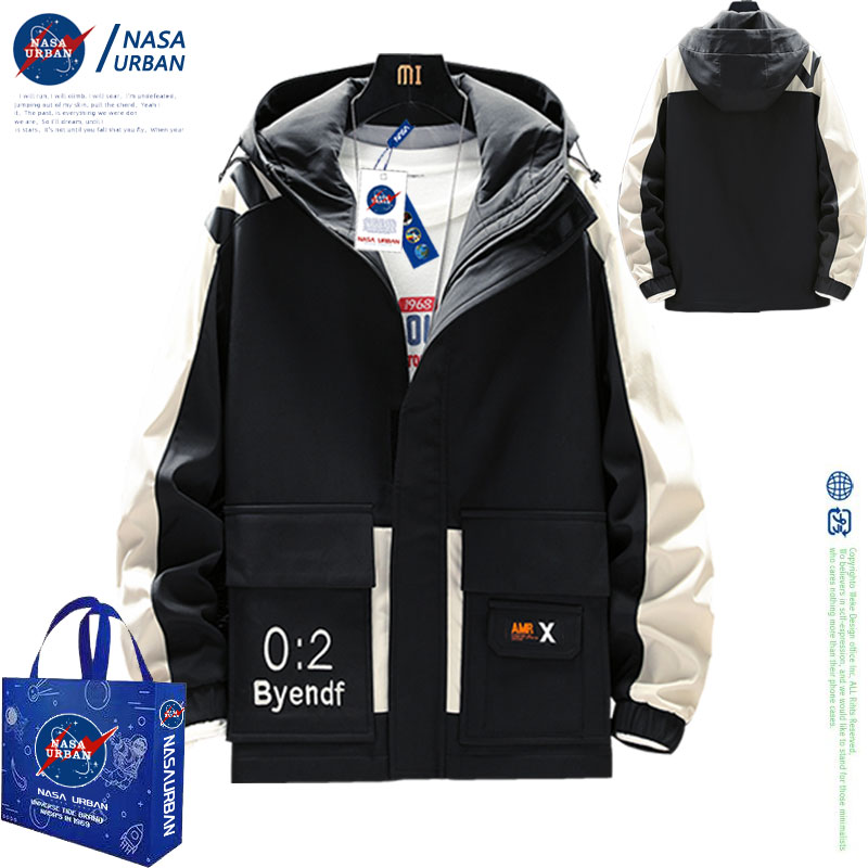 NASA URBAN联名款秋季棒球服新款外套男女同款休闲夹克潮牌情侣装