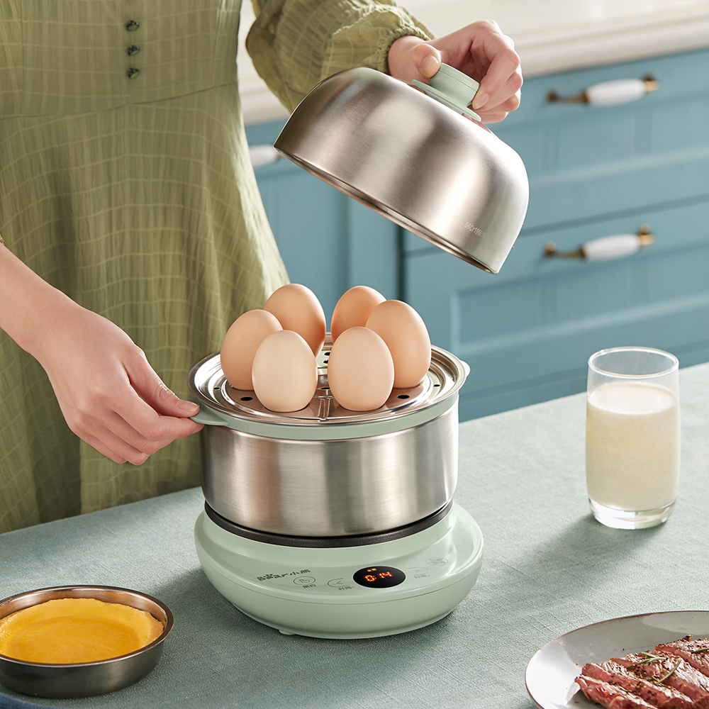 小熊煮蛋器迷你蒸蛋羹机全自动断电家用小型煎鸡蛋神器多功能早餐