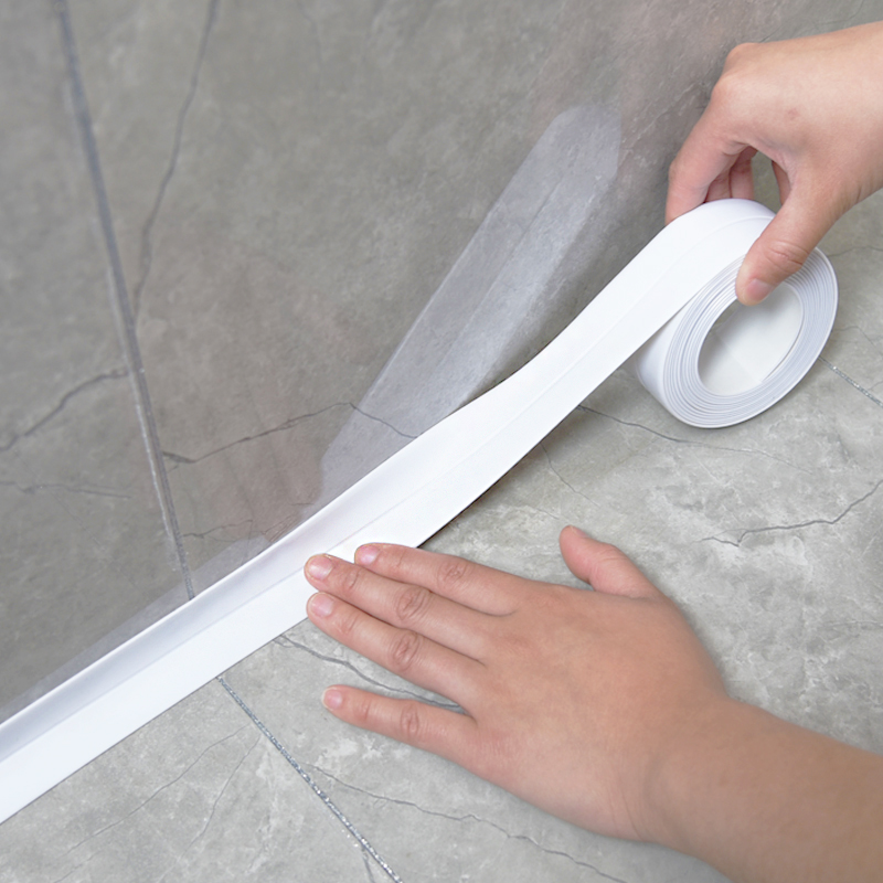 日本厨房水槽卫生间台面墙角缝隙美缝贴浴室洗手盆防水垫挡水贴条