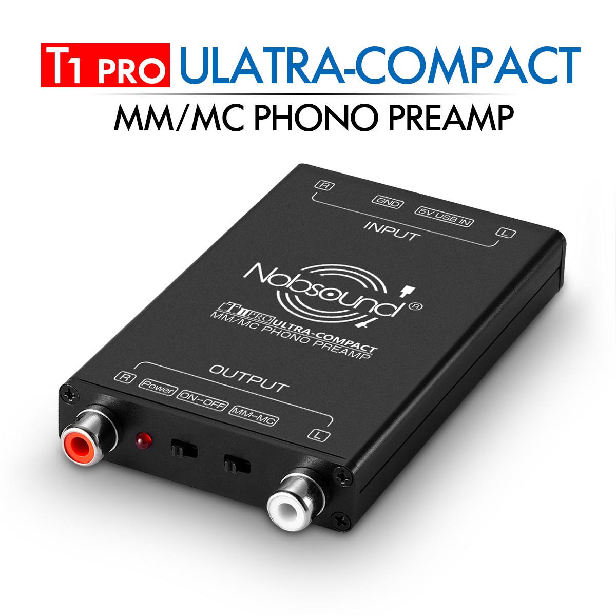 Nobsound HiFi Ultra Compact MM MC Phono Turntable Preamp Mi